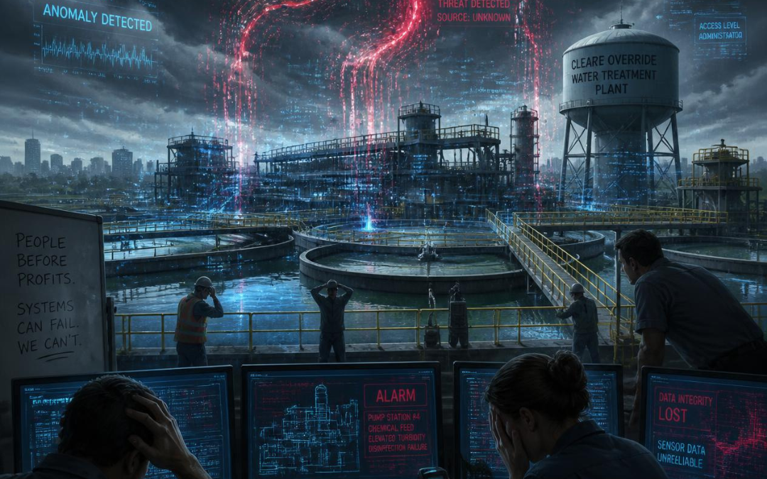 When a Minnesota water utility was hacked, the real failure point wasn't technology. It was the Anomaly-to-Authority Gap — Ann Marie van den Hurk's CrisisOS5™ framework for who acts, and when.